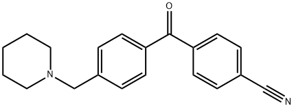 4-CYANO-4'-PIPERIDINOMETHYL BENZOPHENONE Structural