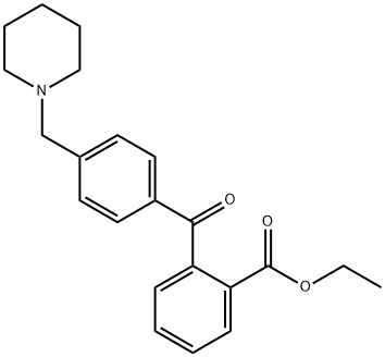 2-CARBOETHOXY-4'-PIPERIDINOMETHYL BENZOPHENONE Structural