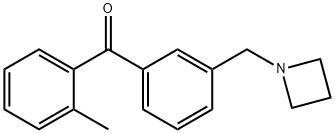 3'-AZETIDINOMETHYL-2-METHYLBENZOPHENONE Structural