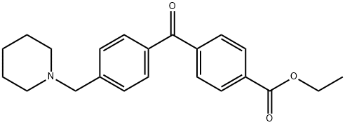 4-CARBOETHOXY-4'-PIPERIDINOMETHYL BENZOPHENONE Structural