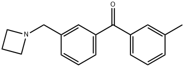 3-AZETIDINOMETHYL-3'-METHYLBENZOPHENONE Structural