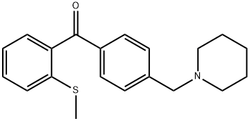 4'-PIPERIDINOMETHYL-2-THIOMETHYLBENZOPHENONE Structural