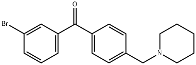 3-BROMO-4'-PIPERIDINOMETHYL BENZOPHENONE