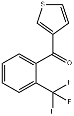 3-(2-TRIFLUOROMETHYLBENZOYL)THIOPHENE Structural