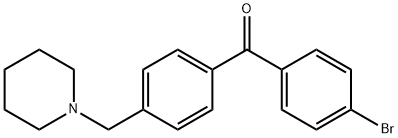 4-BROMO-4'-PIPERIDINOMETHYL BENZOPHENONE Structural