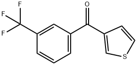 3-(3-TRIFLUOROMETHYLBENZOYL)THIOPHENE Structural