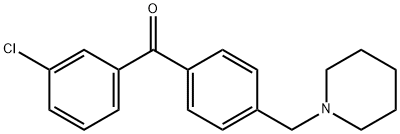 3-CHLORO-4'-PIPERIDINOMETHYL BENZOPHENONE