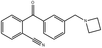 3'-AZETIDINOMETHYL-2-CYANOBENZOPHENONE Structural