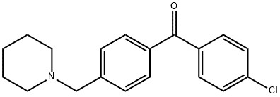 4-CHLORO-4'-PIPERIDINOMETHYL BENZOPHENONE Structural