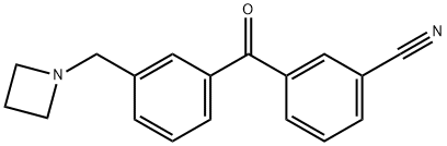 3-AZETIDINOMETHYL-3'-CYANOBENZOPHENONE Structural