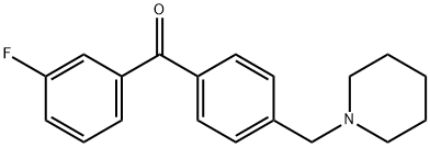 3-FLUORO-4'-PIPERIDINOMETHYL BENZOPHENONE Structural