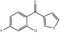 3-(2-CHLORO-4-FLUOROBENZOYL)THIOPHENE Structural