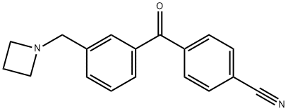 3-AZETIDINOMETHYL-4'-CYANOBENZOPHENONE Structural