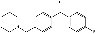 4-FLUORO-4'-PIPERIDINOMETHYL BENZOPHENONE Structural