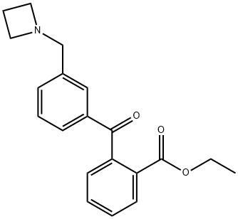 3'-AZETIDINOMETHYL-2-CARBOETHOXYBENZOPHENONE Structural