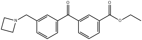 3-AZETIDINOMETHYL-3'-CARBOETHOXYBENZOPHENONE Structural