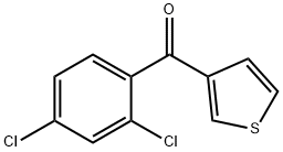 3-(2,4-DICHLOROBENZOYL)THIOPHENE Structural