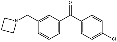 3-AZETIDINOMETHYL-4'-CHLOROBENZOPHENONE Structural