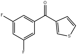 3-(3,5-DIFLUOROBENZOYL)THIOPHENE Structural