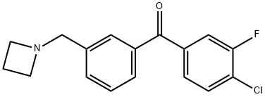 3'-AZETIDINOMETHYL-4-CHLORO-3-FLUOROBENZOPHENONE