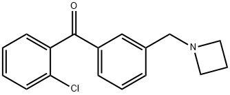 3'-AZETIDINOMETHYL-2-CHLOROBENZOPHENONE Structural