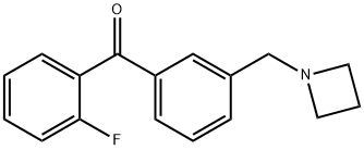 3'-AZETIDINOMETHYL-2-FLUOROBENZOPHENONE Structural