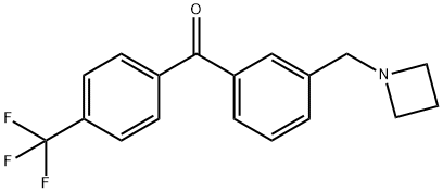 3-AZETIDINOMETHYL-4'-TRIFLUOROMETHYLBENZOPHENONE Structural