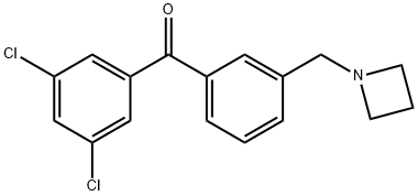 3'-AZETIDINOMETHYL-3,5-DICHLOROBENZOPHENONE Structural