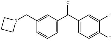 3'-AZETIDINOMETHYL-3,4-DIFLUOROBENZOPHENONE Structural