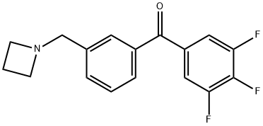 3'-AZETIDINOMETHYL-3,4,5-TRIFLUOROBENZOPHENONE Structural