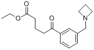 ETHYL 5-[3-(AZETIDINOMETHYL)PHENYL]-5-OXOVALERATE Structural