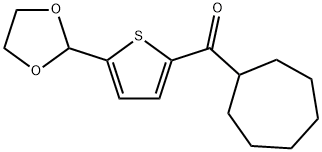 CYCLOHEPTYL 5-(1,3-DIOXOLAN-2-YL)-2-THIENYL KETONE