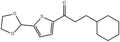 (2-CYCLOHEXYL)ETHYL 5-(1,3-DIOXOLAN-2-YL)-2-THIENYL KETONE