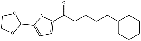 (4-CYCLOHEXYL)BUTYL 5-(1,3-DIOXOLAN-2-YL)-2-THIENYL KETONE