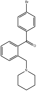 4'-BROMO-2-PIPERIDINOMETHYL BENZOPHENONE Structural