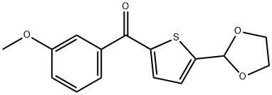 5-(1,3-DIOXOLAN-2-YL)-2-(3-METHOXYBENZOYL)THIOPHENE