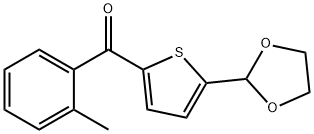 5-(1,3-DIOXOLAN-2-YL)-2-(2-METHYLBENZOYL)THIOPHENE