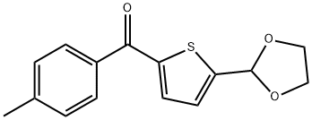 5-(1,3-DIOXOLAN-2-YL)-2-(4-METHYLBENZOYL)THIOPHENE