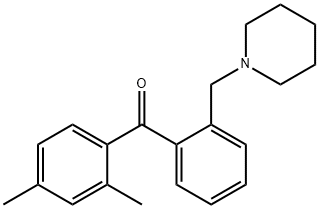 2,4-DIMETHYL-2'-PIPERIDINOMETHYL BENZOPHENONE Structural