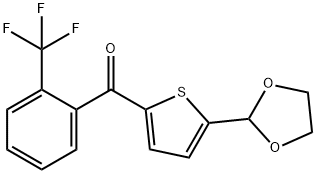 5-(1,3-DIOXOLAN-2-YL)-2-(2-TRIFLUOROMETHYLBENZOYL)THIOPHENE