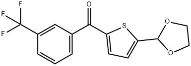 5-(1,3-DIOXOLAN-2-YL)-2-(3-TRIFLUOROMETHYLBENZOYL)THIOPHENE