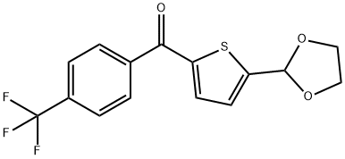 5-(1,3-DIOXOLAN-2-YL)-2-(4-TRIFLUOROMETHYLBENZOYL)THIOPHENE