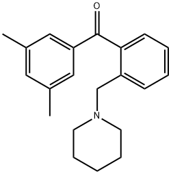 3',5'-DIMETHYL-2-PIPERIDINOMETHYL BENZOPHENONE Structural