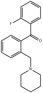 2-FLUORO-2'-PIPERIDINOMETHYL BENZOPHENONE Structural