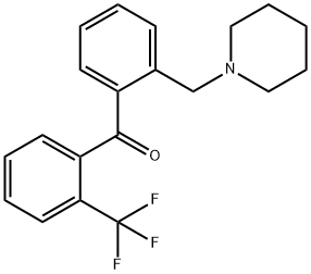 2-PIPERIDINOMETHYL-2'-TRIFLUOROMETHYLBENZOPHENONE Structural