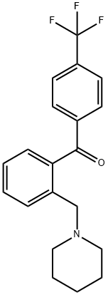 2-PIPERIDINOMETHYL-4'-TRIFLUOROMETHYLBENZOPHENONE Structural