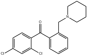 2,4-DICHLORO-2'-PIPERIDINOMETHYL BENZOPHENONE Structural