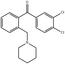 3,4-DICHLORO-2'-PIPERIDINOMETHYL BENZOPHENONE Structural