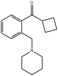 CYCLOBUTYL 2-(PIPERIDINOMETHYL)PHENYL KETONE Structural