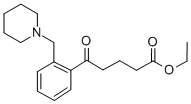 ETHYL 5-OXO-5-[2-(PIPERIDINOMETHYL)PHENYL]VALERATE Structural